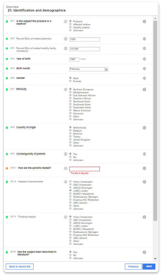 unlimited fields and datapoints
