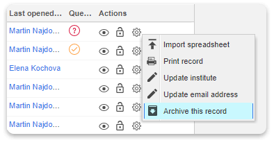 archive data