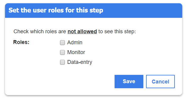 user roles