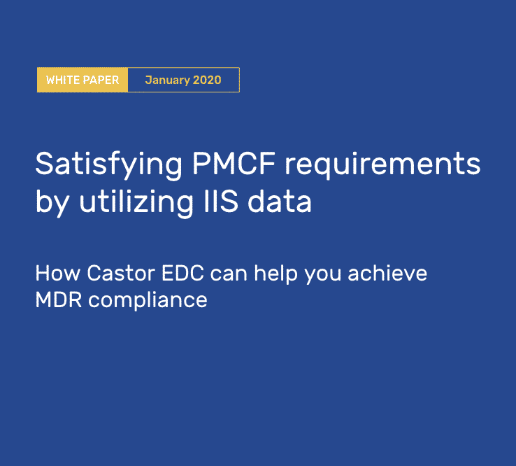 White paper: Satisfying PMCF requirements by utilizing IIS data