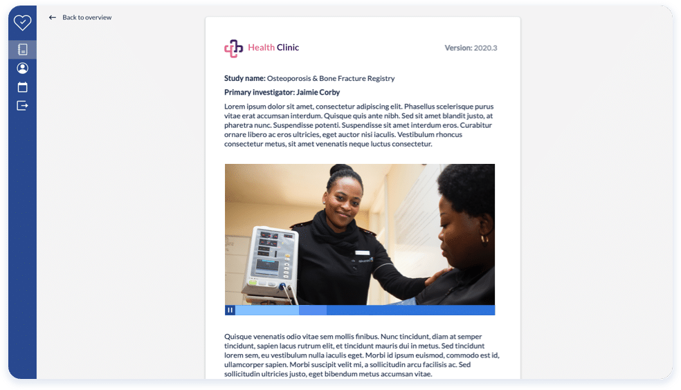 informed consent process with video