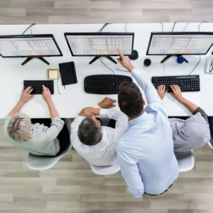 Tech operations team delivering